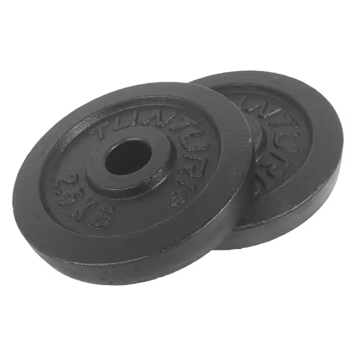 Material musculación Barras y pesas Tunturi Disco 2.5kg Negro Discos - 1