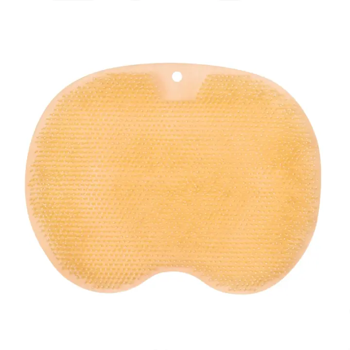 Escobilla De Baño Para Espalda Colgante Con Ventosa De Silicona Masajeador De Showers Exfoliante De Piel Muerta Para Adultos - 1