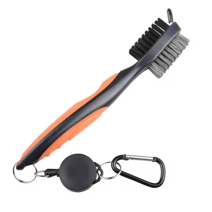 Kit De Limpieza Para Golfe Con Cepillo Y Estuche Protector Putter Wedge Limpiador De Ranuras De Bola Herramienta Doble Cara - 1
