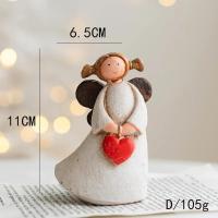 Estatua De Ángel De Navidad En Resina Decoración De Mesa Para Celebraciones Matrimoniales Y Regalo De Amor Niña Rural Pastoral - details 8
