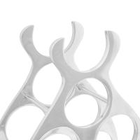soporte de vino de vidaXL Plata 32x14x37,5 cm de Aluminio - details 3