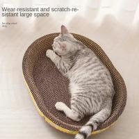 Pad De Rasguñar Para Gatos Redondo Y Ovalado Juego De Moler Uñas Para Interiores Tablero De Rasguñar Para Mascotas Corrugado - details 6