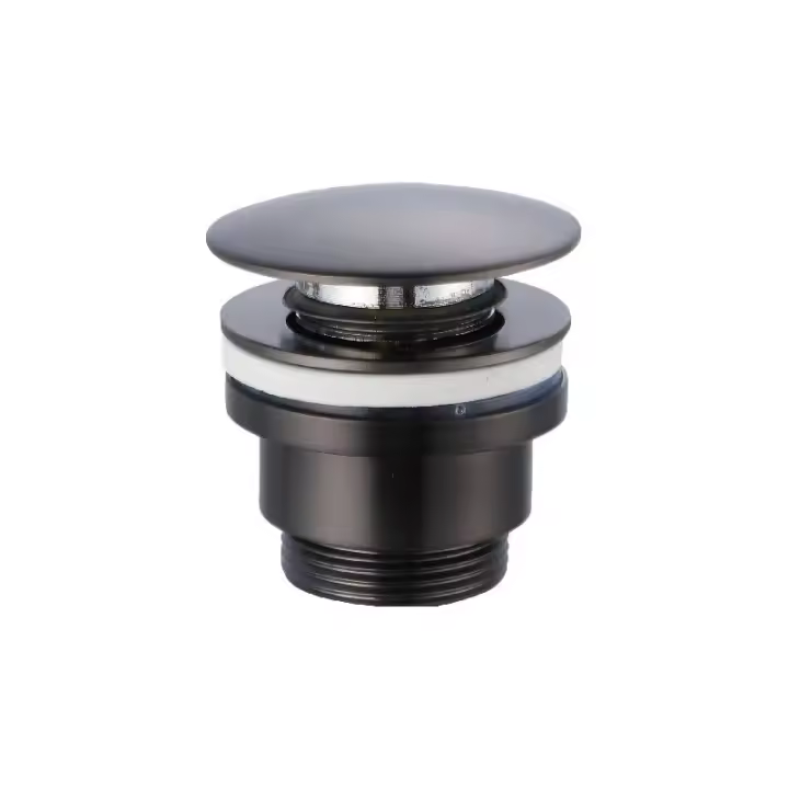 Imex VCC018 válvula de desagüe click-clack para lavabo y bidé acabado black gun metal - 1