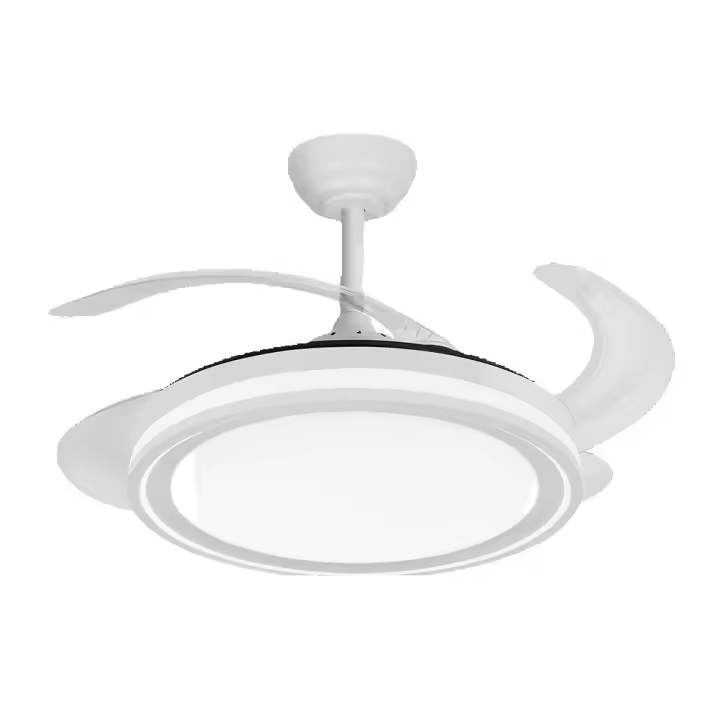 FABRILAMP -  Ventilador Dc Bandido 59w Blanco 4aspas 107d 5900lm 3500-4000-6500k Remoto Y Temporizador - 1
