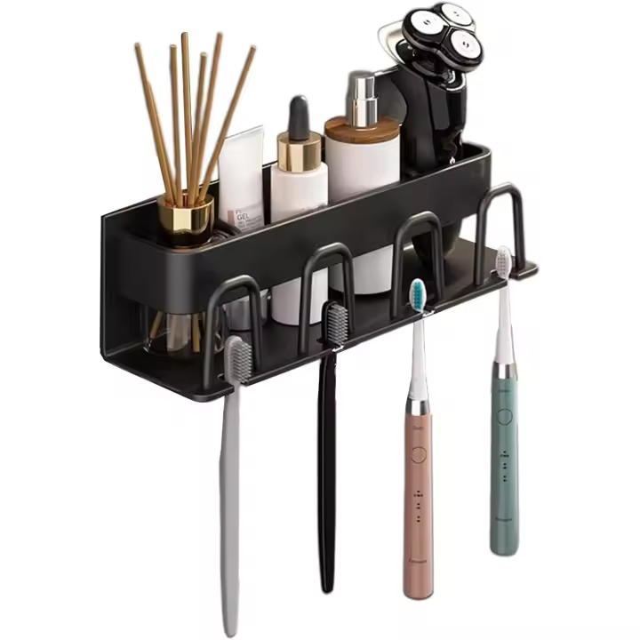 Porta Cuchillo de Dientes, portacepillos de Dientes, portacepillos de Dientes Eléctrico para Guardar Pasta de Dientes, Pasteles de Dientes y Vagos de Enjuague Bucal EN EL Cuarto de baño - 1