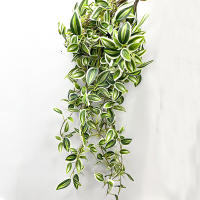 75cm Artificial Vines Hojas Verdes De Seda Para Decoración De Hogar Jardín Bodas Arandelas De Bambú Rattan Disponibles Para Exposición En Interiores Y Exteriores - details 1