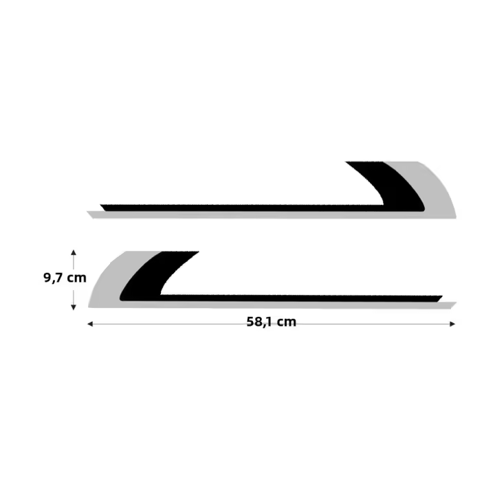 Pegatinas Reflectorizadas Para Motocicleta Piaggio Zip Vespa Sprint 150 GTS 300 GTV300 PX LX Adhesivos Para Lado De Scooter Accesorios De Moto - 1