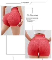 Pantalones De Yoga Para Mujer Cintura Alta Elevador De Glúteos Estiramiento Terciopelo Fitness Running Shorts Transpirables Verano - details 0