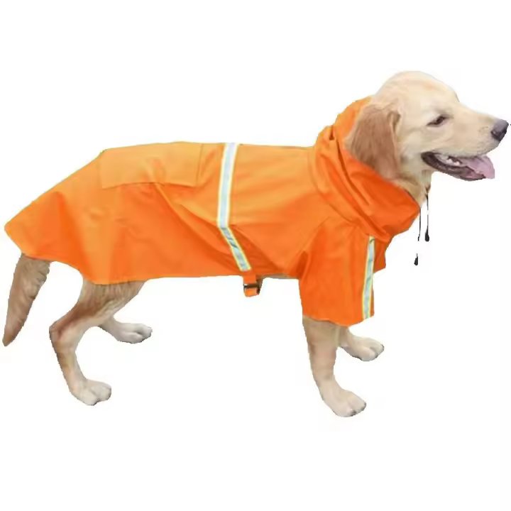 Impermeable para Perros Abrigo Impermeable con Caucha, Chubasquero Reflectante y Ajustable, Poncho de Lluvia Impermeable para Perros Pequeños medianos y Grandes - 1
