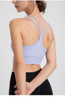 CA Sujetador short Deportivo sin costura para Mujer, ropa interior para Gimnasio, Fitness, ropa de entrenamiento de Dot Con espalda Cruzada, ropa Deportiva para correr, Chaleco de Yoga - details 8