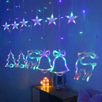 Luces De Navidad LED Estrellas Y Lunas Guirnalda De Hadas Para Decoración De Hogar Boda Y Fiesta Adornos De Arbol De Navidad - details 5