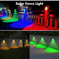 Lámpara De Pared Solar Para Jardín Con Modos RGB Blanco Cálido Luz Decorativa Impermeable Para Patio Puerta Y Cerca Exterior - details 9