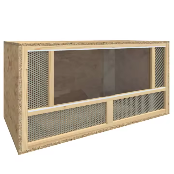 vidaXL Terrario de madera contrachapada 80x40x40 cm - 1