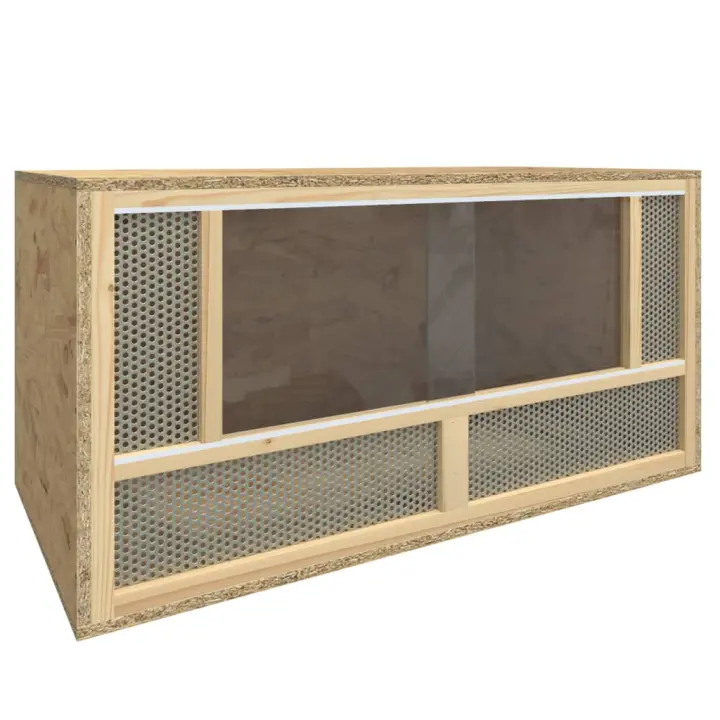 vidaXL Terrario de madera contrachapada 80x40x40 cm - 1