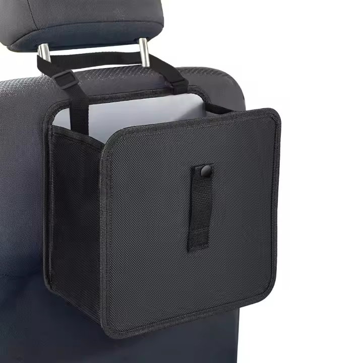 Cubo de Basurapara Coche Colgante, Contenedor de Basura Plegable Portátil, Bolsa de Basura para Coche - 1