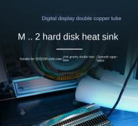 GPUHOLD Disipador De Calor Para SSD M.2 Con Pantalla De Temperatura Doble Tubo De Cobre NVME/NGFF 2280 Radiador Para Disco Duro SSD Sólido - details 7