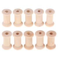 Organizador De Bobines De Madera Para Costura Y Artesanías Estilo Vintage 10 Piezas Herramientas Para Hilo Y Cinta - details 7