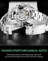 Reloj Mécanico De Lujo PAGANI DESIGN Para Hombre Con Bisel De Cerámica Arco Iris Resistente Al Agua De Acero Inoxidable Y Correa De Goma - details 9