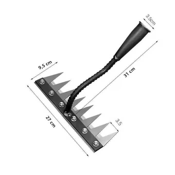 Pala Multifuncional Desmontable Completa De Acero Para Limpieza Agrícola Con Cinco Dientes Herramienta De Riego Para Jardín - 1