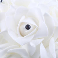 1Pc Bouquet De Rosas Para Boda Con Imitación De Cristal Y Tela De Encaje PE Falso Cristal Para Decoración De Iglesia Y Fiesta - details 4