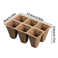 10pcs Jaulas De Semillas Biodegradables No Tóxicas De 6 Celdas Papel Para Inmaculación De Semillas Y Plántulas - details 12
