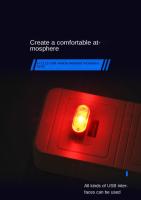 Luz LED Mini USB Para Coche Iluminación Atmosfera Interior Decorativa Neón Universal PC Plug And Play Para Emergencias - details 0