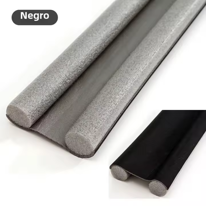 Tira De Aislamiento Para Puerta Cutable Bloqueador De Ruido Doble Espuma Impermeable Y Antipolvo Sellador Acústico Flexible - 1