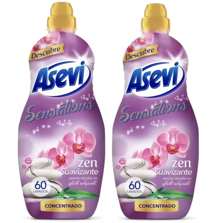 ASEVI- Suavizante Concentrado para Lavadora Asevi Sensations Zen - 60 Lavados - 1