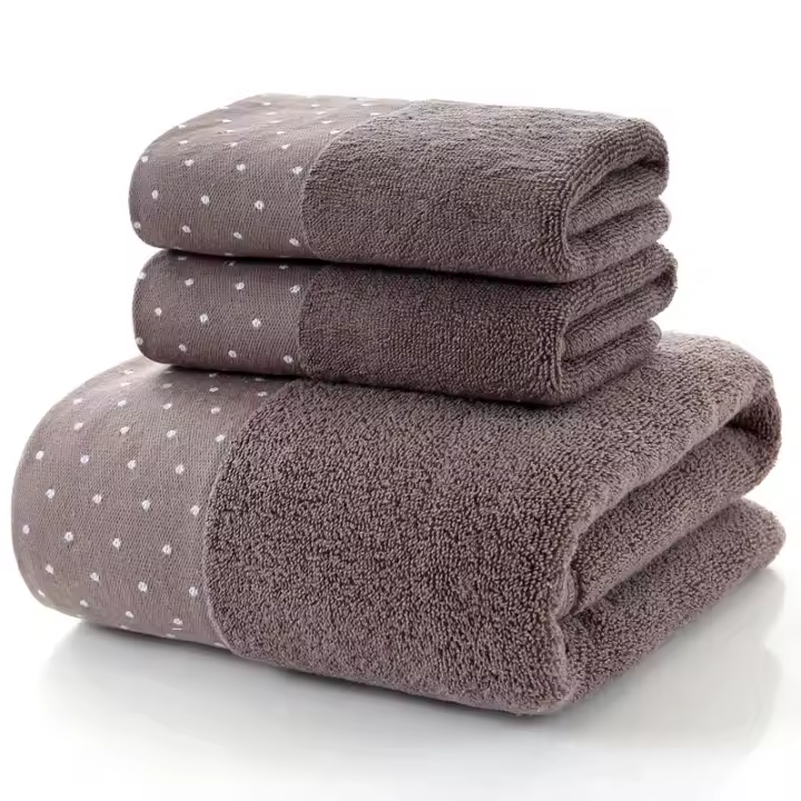 Toalla de baño con estampado geométrico de 70 x 140 cm, se puede usar para manos, cara y ducha. 1 pieza. - 1