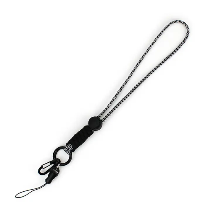Lanyard Ajustable De Correa Corta Para Teléfono Móvil Cadena De Teléfono Multifuncional Antipérdida Para Adultos De Algodón Unisex - 1