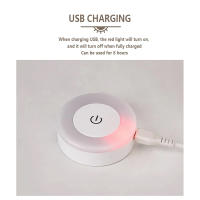 Lámpara De Noche LED 0.6W Recargable Y Magnética Para Bebé Y Dormitorio Luz Táctil Dimmable Para Cocina Y Estudio Fuente De Alimentación DC Material Del Cuerpo ABS - details 6