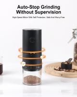 Molinillo de café eléctrico portátil, Ajustable, núcleo de molienda de cerámica con carga USB,  Para Café Expreso Frío, Vertido, Prensa Francesa,pulverizador de granos de café para el hogar - details 1