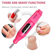 LULAA Máquina De Uñas Eléctrica Portátil Conjunto De Cortauñas Y Polvos De Esmeril Para Remover Esmalte De Gel Herramientas De Manicura - details 6