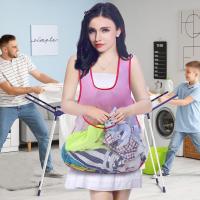 Aparato De Secado De Ropa Para Mujer Apron De Jardinería Con Bolsillo Resistente Al Agua Portátil Organizador De Ropa - details 2