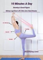 Banda De Resistencia Portátil Para Yoga Y Pilates Fitness Deporte Entrenamiento De Elasticidad Y Estiramiento Para El Hogar Cinturón De Ejercicio Elástico - details 3