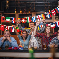 24pcs Bandera De Países Europeos Para Euro Cup Decoración De Fiesta De Fútbol Bunting De Banderas Nacionales De Lona No Tejida - details 6