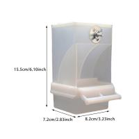 Alimentador Y Bebedor Automático Para Pájaros Acrylic Caja De Alimentos Para Pequeños Y Medianos Pericos Accesorios De Jaula - details 4