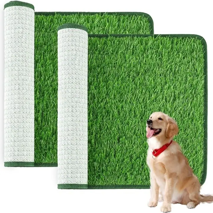 Alfombra De Inodoros Para Perros De Hierba Artificial Fácil De Limpia Y Resistente Al Olor Solución De Entrenamiento Para Mascotas Interior/Exterior - 1