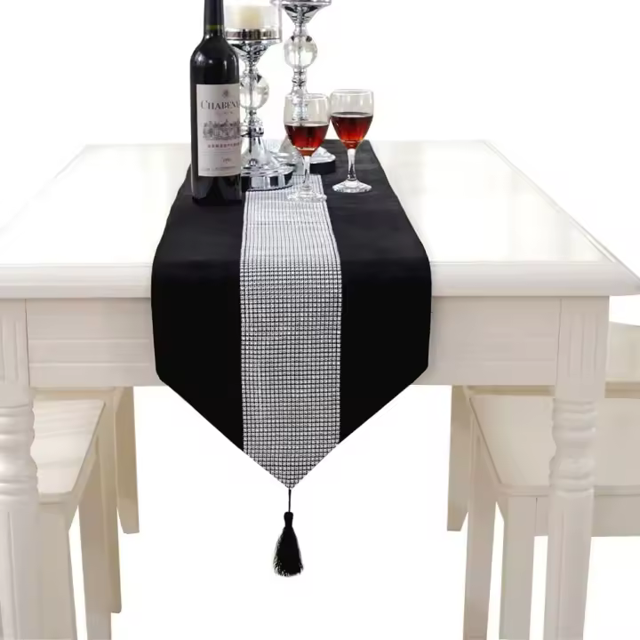 Table Runner with Strass and Sequins - 1