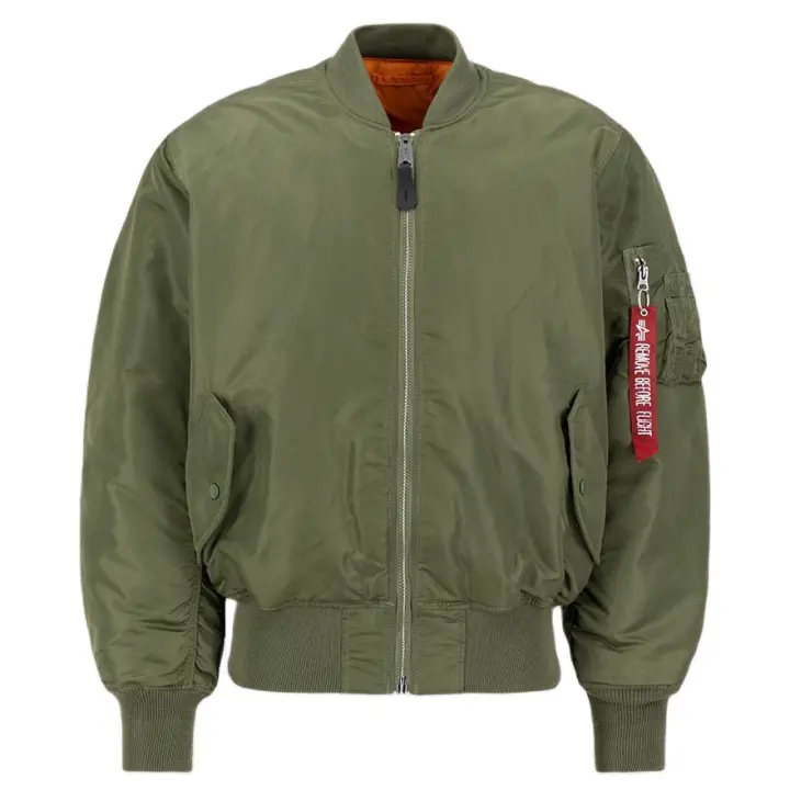 Chaqueta Bomber MA-1, Marca Alpha Industries, Variedad de Color y Talla, Para Hombre - Estilo Clásico - 1