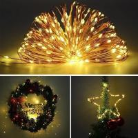 Luces De Navidad LED De Hilo De Cobre Para Decoración De Árbol De Navidad Dormitorio Boda Ramadan Navidad DIY Luz De Cadena De Festividades - details 4