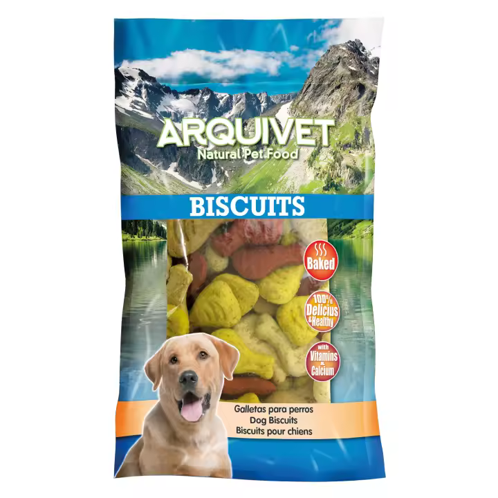 Arquivet Galletas Jamón Mix 200 G para Perros - Receta Especial y Fácil Digestión - 1