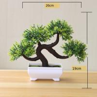 Planta Artificial De Bonsái Pequeña Para Decoración De Hogar Y Hotel Arbol Falso De Flores Fake Plants Potted Ornaments Para Baño Y Jardín DIY - details 10