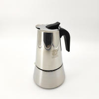Cafetera Italiana inducción Fabricado en España | 2 ,4, 6, 10 ,Tazas | cafetera Express para Placas y vitroceramicas inducción | Acero Inoxidable | Apto lavavajillas (no Incluye Molinillo café) Cafetera Italiana Acero Inoxidable - details 3
