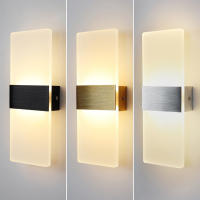 Luz De Pared LED En Acrílico Para Sala De Estar Corredor Y Dormitorio Estilo Largo 3/6/12W Decoración Artística Para La Cama Fuente De Luz Interior AC85-265V - details 4