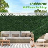 Pared De Plantas Artificiales 40x60cm Falso Césped Y Maleza Mat De Hierba Verde Falsa Panel De Valla Para Decoración De Hogar Y Jardín - details 6