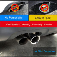 2Pcs/Set Cubiertas De Tubos De Escape Para Coche En Acero Inoxidable Apto Para Audi VW Volkswagen Instalación Trasera - details 20