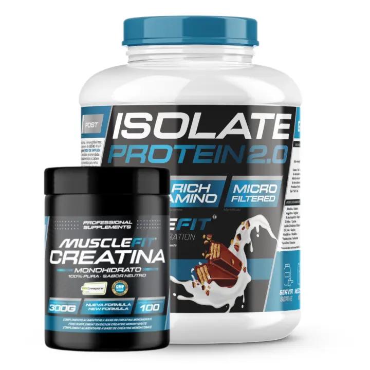Pack Isolate 2kg + Creatina Creapure 300g - MuscleFit│MUSCLEVIP│ - 1