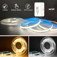 Tiras De LED COB 5V Alta Densidad Autoadhesivas Con Interruptor Lineal Flexible Para Decoración De Habitaciones Y Armarios - details 1