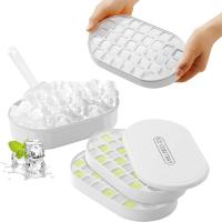 Horneador De Cubitos De Hielo Doble Capa Con Tapa Y Estuche - Hace 72 Cubitos De Hielo Con Contenedor Cuchara Y Tapa Incluidos Libre De BPA - details 11